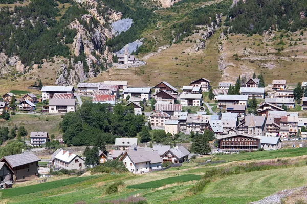 Village Sainte Marie Vid Col Vars Bergspass Väg Som Del — Stockfoto