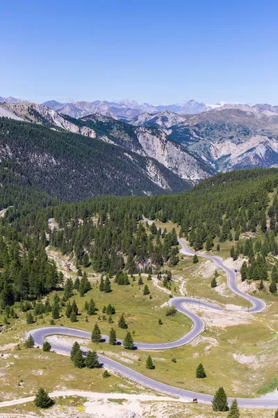 Camino Montaña Col Izoard Como Parte Route Des Grandes Alpes — Foto de Stock