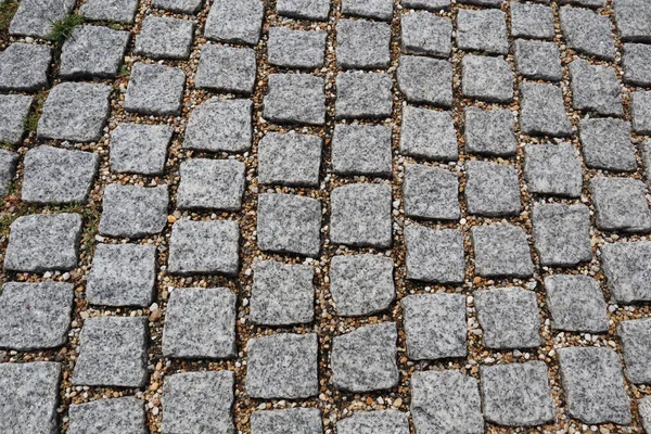 Grå Tegelstenstensstruktur Gatan — Stockfoto