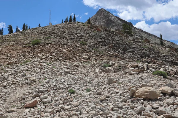 Malowniczy Widok Skalistą Górę Szczytu Crested Butte Kolorado Usa — Zdjęcie stockowe