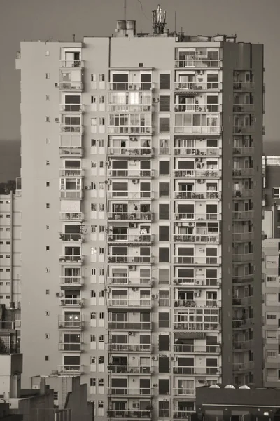 Plan Niveaux Gris Grand Immeuble Buenos Aires — Photo
