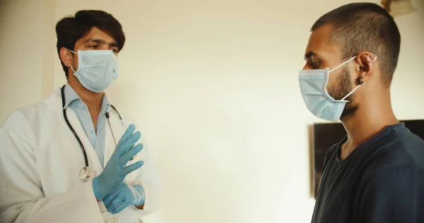 Doctor Examine Patient His Room Royalty Free Stock Images