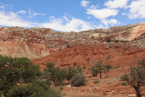Breathtaking View Rugged Red Rock Landscape Capitol Reef National Park — Stock Photo, Image