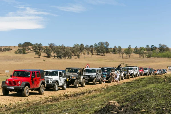 Harrismith Güney Afrika Ağustos 2021 Drakensberg Dağları Nda Bir Jeep — Stok fotoğraf