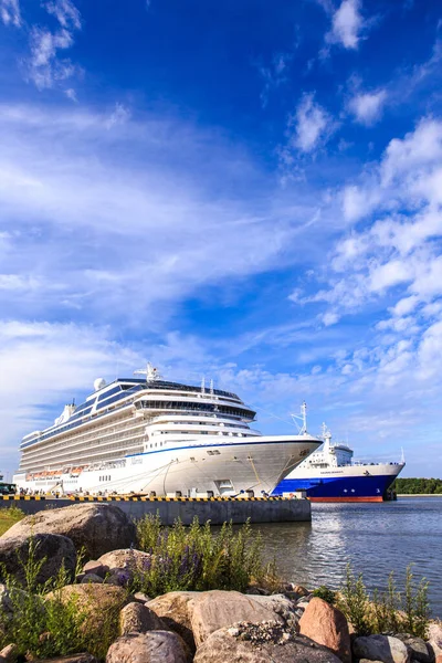Klaipeda Litauen Juni 2015 Das Kreuzfahrtschiff Marina Liegt Terminal Der — Stockfoto