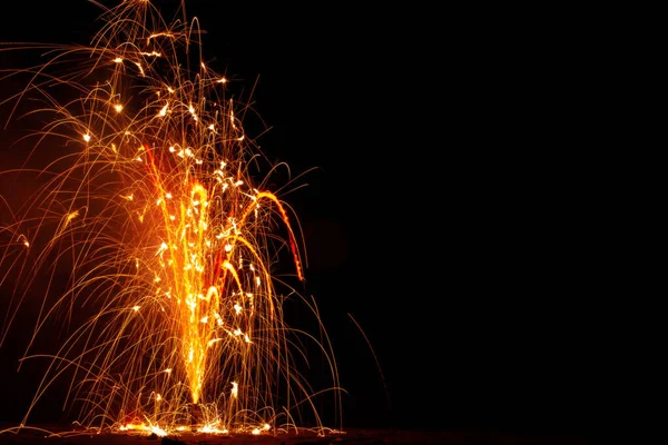Uma Bela Vista Fogos Artifício Indianos Festival Diwali — Fotografia de Stock