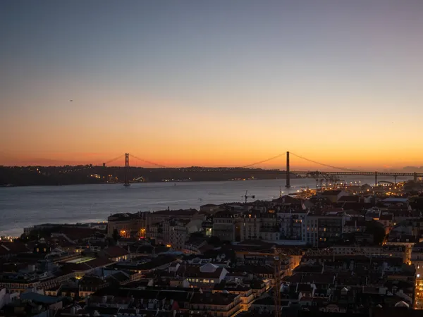 Uma Bela Vista Para Topo Lisboa Portugal — Fotografia de Stock