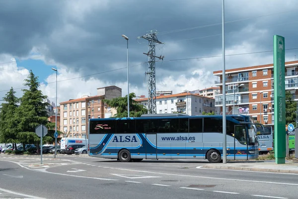 Plasencia Espagne Mai 2021 Plasencia Espagne Mai 2021 Grand Bus — Photo