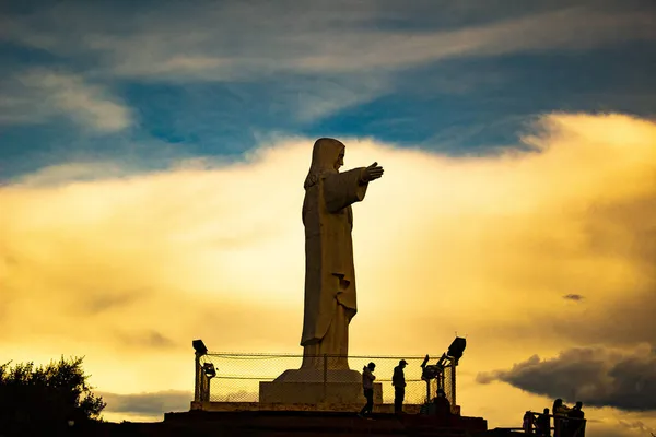 Utsikten Över Mirador Desde Cristo Blanco Vid Solnedgången Jordgubbar — Stockfoto