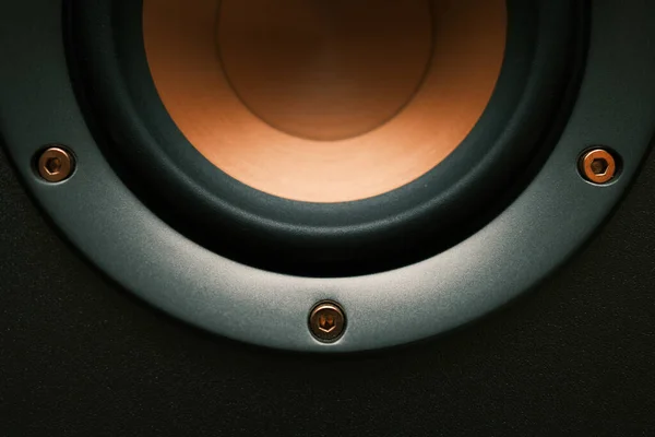 Ses Ekipmanının Yakın Plan Görüntüsü Beyaz Arkaplan Hoparlörü — Stok fotoğraf