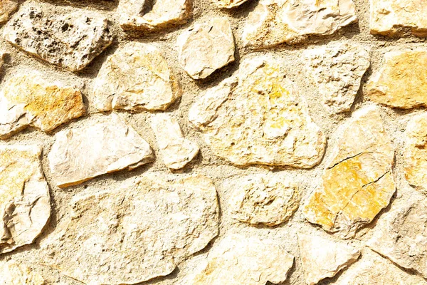 Açık Sarı Kaba Taş Desenli Yatay Fotoğrafın Arka Planı Taş — Stok fotoğraf
