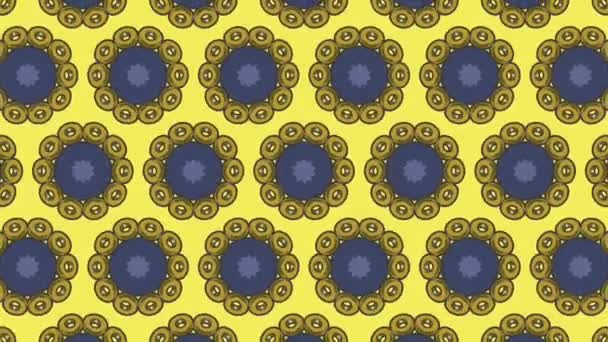 Abstraktes Geometrisches Hypnotisches Muster — Stockvideo