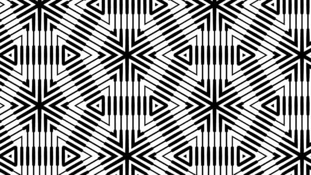 Abstract Geometric Hypnotic Pattern — Stock Video