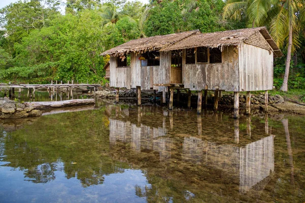 Solomon Adaları Nın Batısındaki Büyük Bir Tuzlu Lagünü Olan Marovo — Stok fotoğraf