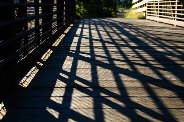 Une Belle Vue Sur Les Ombres Sur Pont Pied North — Photo