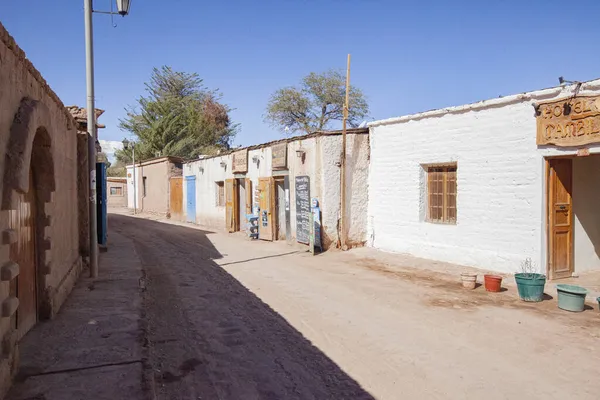 Ένας Δρόμος Του Χωριού Ανάμεσα Πέτρινα Σπίτια Στο San Pedro — Φωτογραφία Αρχείου