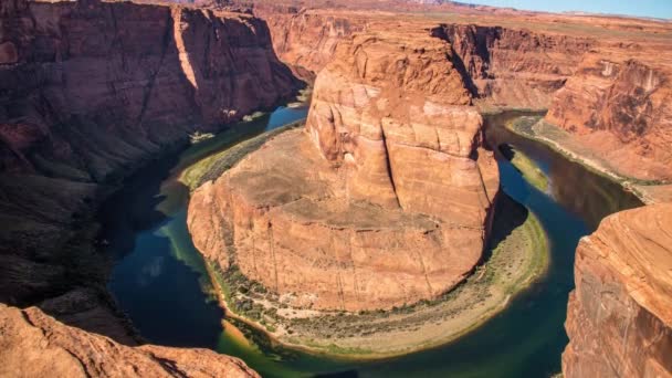 Dobrar Ferradura Grande Canyon Parque Nacional Utah Eua — Vídeo de Stock