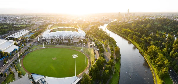 Melbourne Australia Feb 2020 Melbourne Australië Februari 2020 Panoramisch Uitzicht — Stockfoto