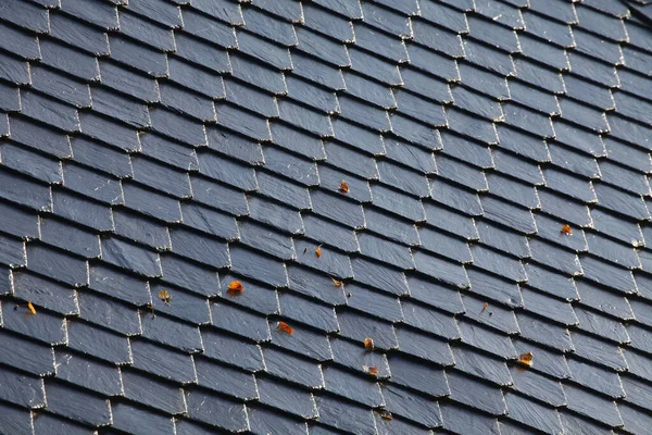 Gray Roof Made Slate Germany — Stock Photo, Image