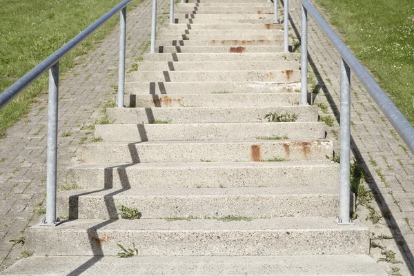 Les Escaliers Vides Pierre Dans Parc Allemagne — Photo