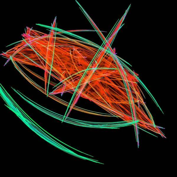 ネオンカラーの抽象的なカラフルなイラストの背景 — ストック写真