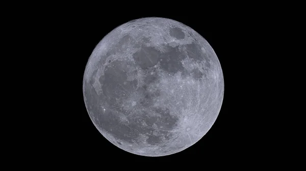 Plan Fascinant Pleine Lune Sur Ciel Nocturne — Photo