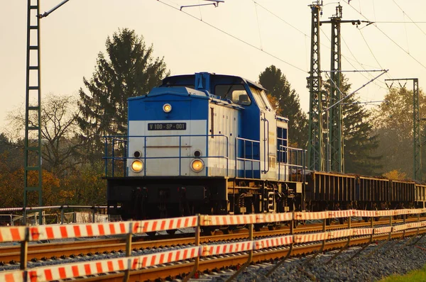 Frankfurt Germania 2021 Locomotiva Diesel Spitzke Logistik Gmbh 100 001 — Foto Stock