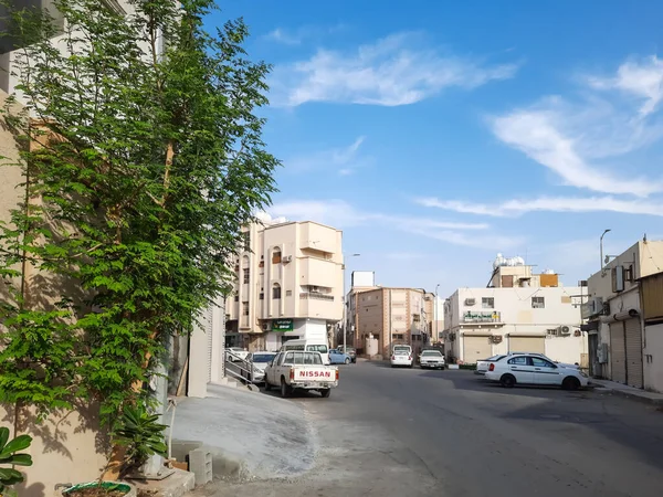Hofuf Hasa Saudi Arabia Ottobre 2021 Una Strada Con Automobili — Foto Stock