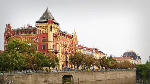 Schöne Aufnahme Eines Stilvollen Gebäudes Prag Tschechien — Stockfoto
