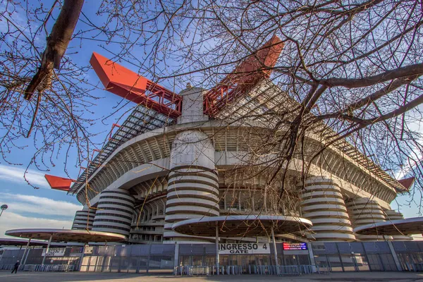 Zicht Stadio Giuseppe Meazza Ook Bekend Als San Siro Stadion — Stockfoto