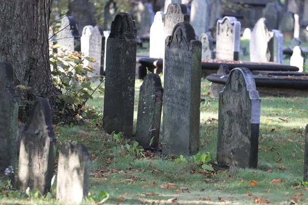 Una Vista Aire Libre Las Lápidas Antiguas Cementerio Halifax Alemania —  Fotos de Stock