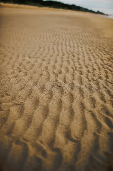 Вертикальний Знімок Зморшок Піску Пляжу — стокове фото