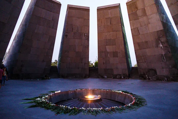 Der Berühmte Armenische Genozid Gedenkkomplex Jerewan Armenien — Stockfoto