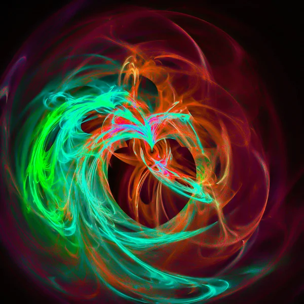 Een Abstracte Kleurrijke Illustratie Achtergrond Met Neon Licht — Stockfoto