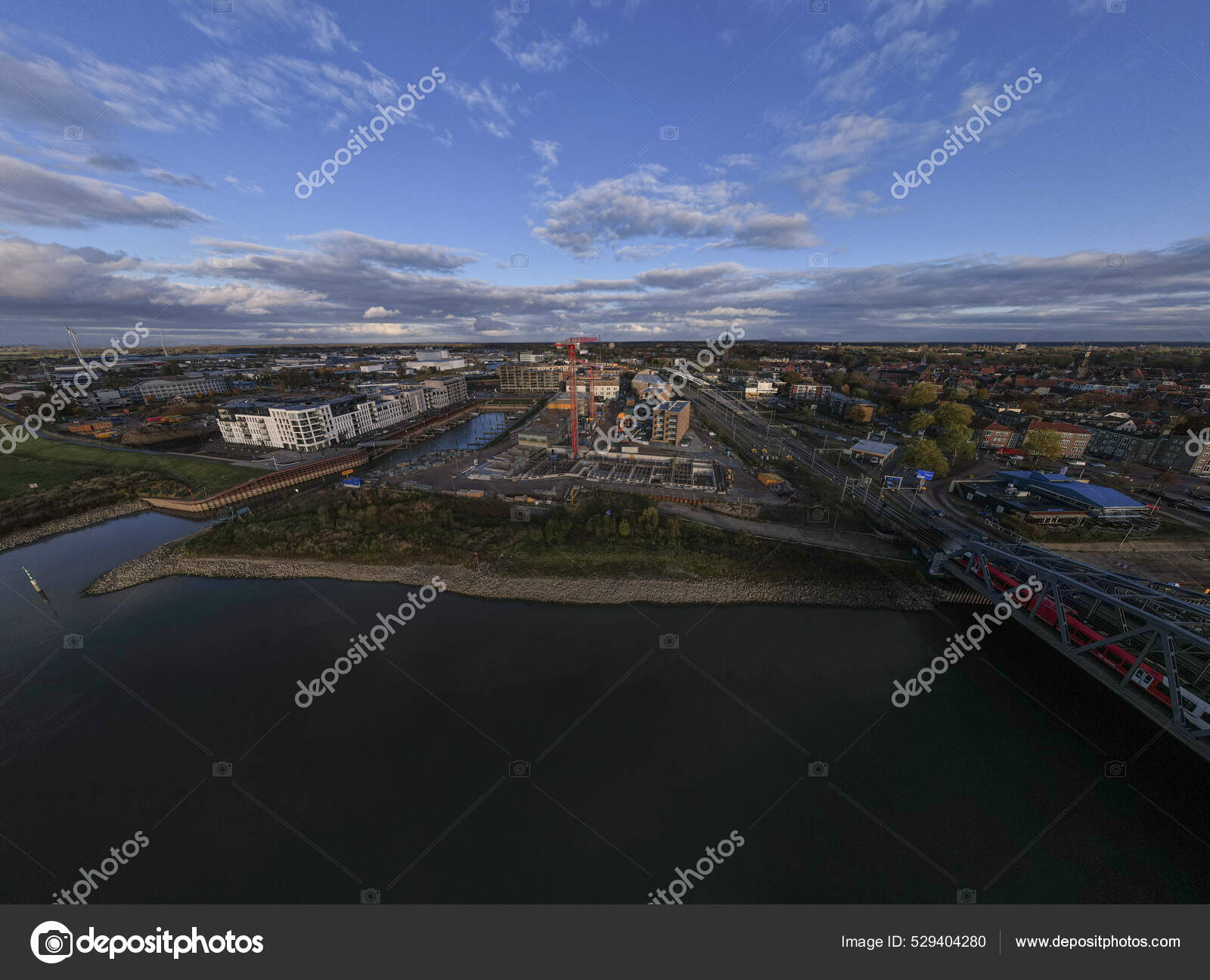 Housing Urban Management Construction Site Kade Zuid Part New Noorderhaven Stock Photo by