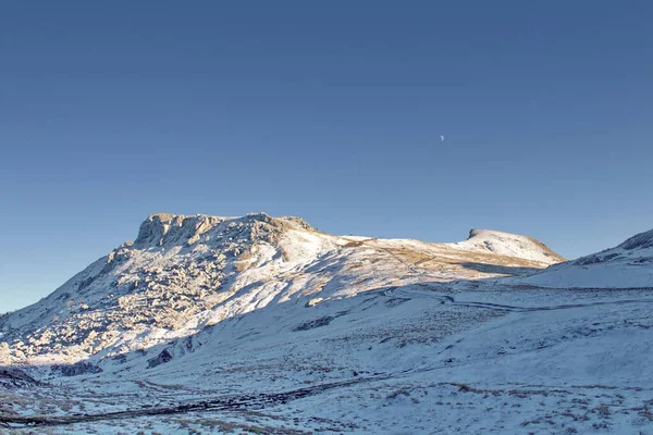Снежный Хребет Височица Боснии Герцеговине Солнечный День — стоковое фото