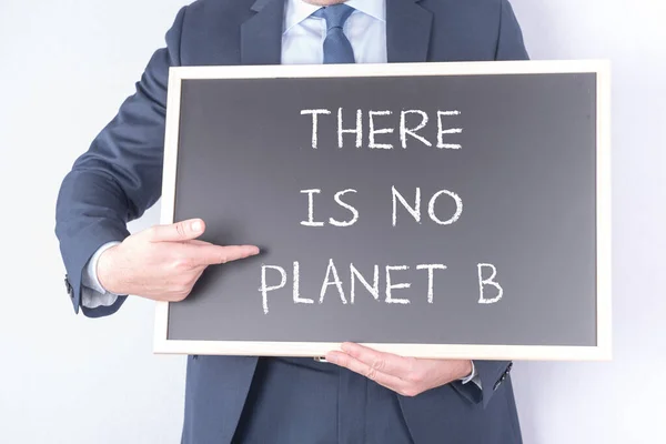 惑星Bの標識がないビジネスマン — ストック写真