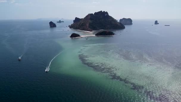 Una Hermosa Vista Una Playa Mar — Vídeos de Stock