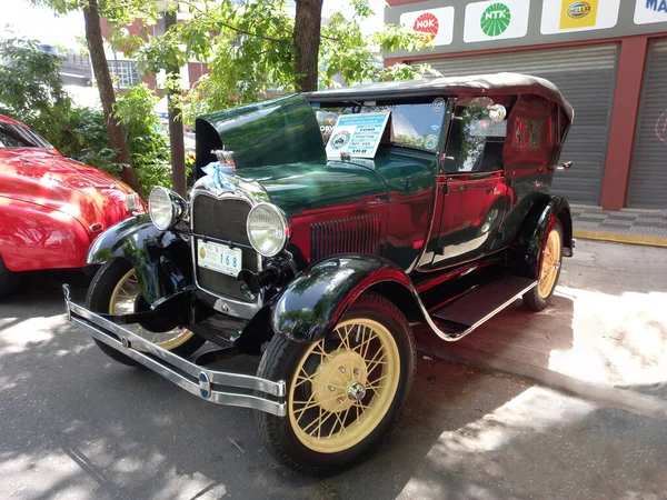 Buenos Aires Argentina Nov 2021 Vintage Grön Ford Modell Phaeton — Stockfoto