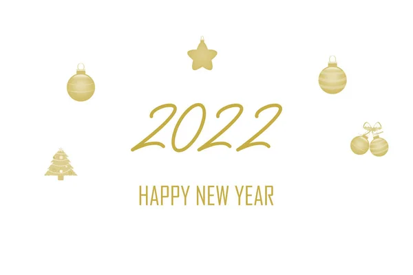Fundo Ano Novo Feliz 2022 — Fotografia de Stock