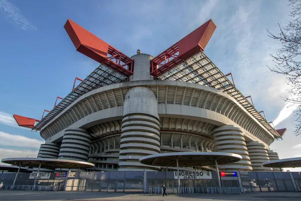 Stadio Giuseppe Meazza Футбольний Стадіон Мілані Мілані Італія — стокове фото