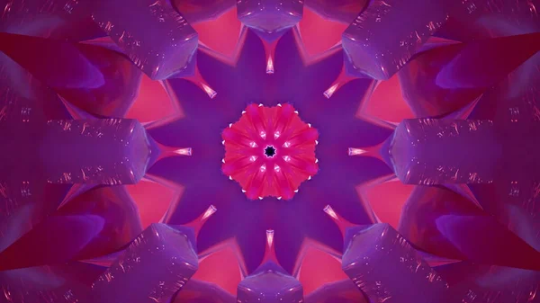 Uma Ilustração Abstrata Corredor Caleidoscópico Colorido Direção Portal — Fotografia de Stock