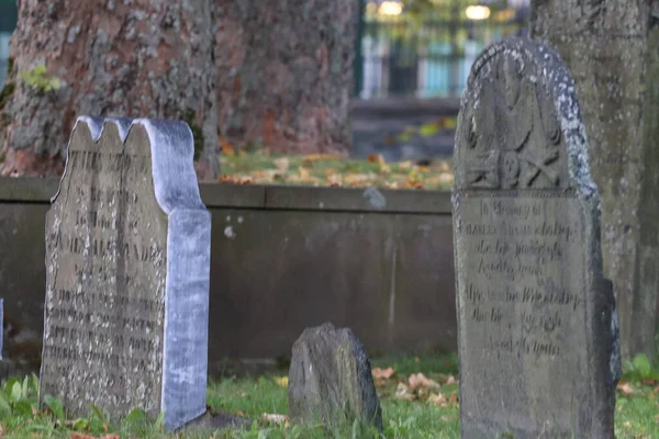 Veduta Esterna Vecchie Lapidi Cimitero Halifax Germania — Foto Stock