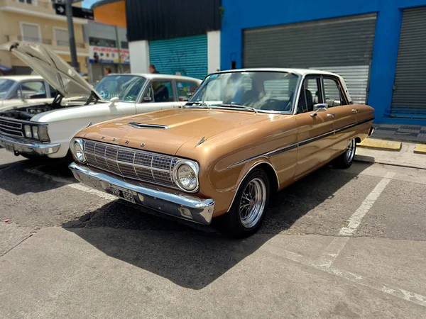 Buenos Aires Argentina 2021 Automóvil Familiar Ford Falcon Marrón 1966 —  Fotos de Stock