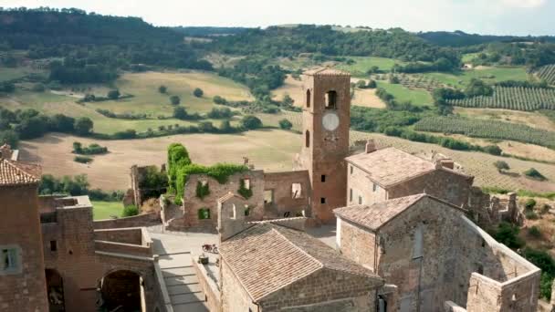 Blick Auf Die Stadt Siena Italien — Stockvideo