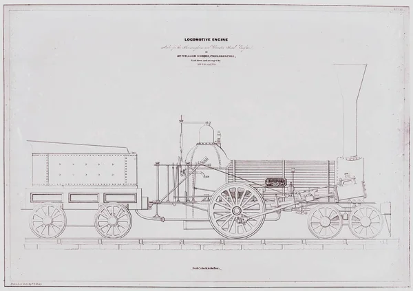 Gros Plan Une Locomotive Vintage — Photo
