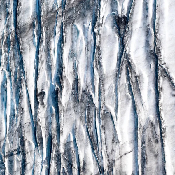 Κάθετη Μακροσκοπική Λήψη Επιφάνειας Παγετώνα Στην Ισλανδία — Φωτογραφία Αρχείου
