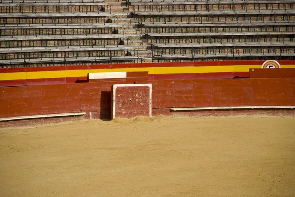 Vnitřní Pohled Prázdnou Arénu Býčích Zápasů Valencii Španělsko — Stock fotografie