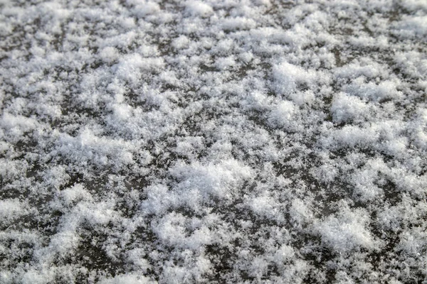 冬の間の地面を覆う新雪 — ストック写真