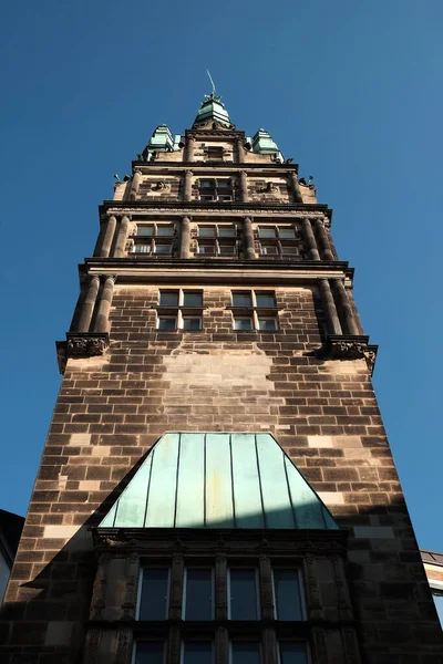 Vertical Shot Stadthausturm Sunny Day Munster Germany — Stock Photo, Image